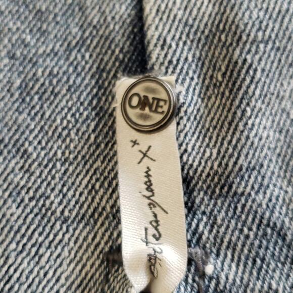 One by One Teaspoon Denim High Waist Super Fitted Short 2020 Mini Skirt - Picture 12 of 12